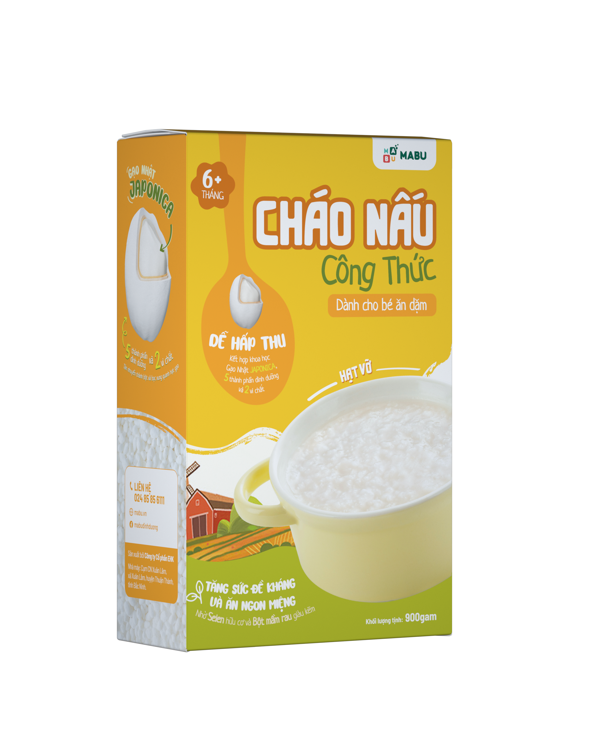 Cháo Công thức dành cho Bé ăn dặm ( hạt vỡ)-400 gam