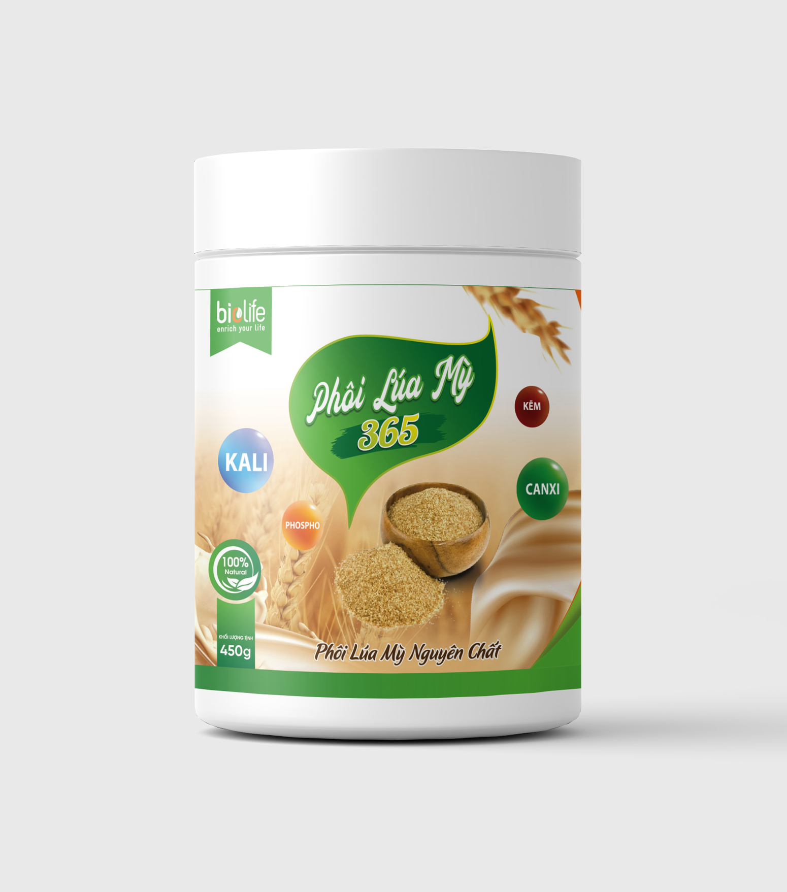 Phôi Lúa Mỳ 365-450 gam